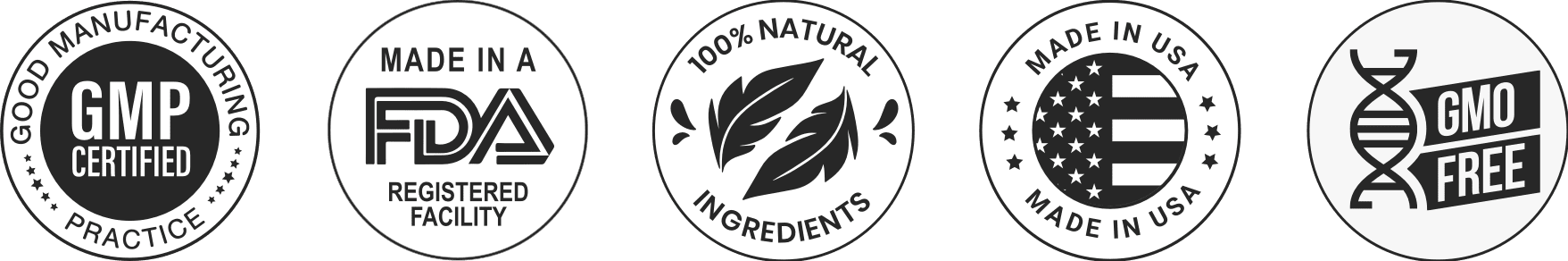 Mycotraxin product certification badges